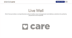 Desktop Screenshot of krixicare.com
