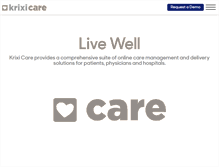 Tablet Screenshot of krixicare.com